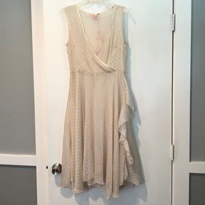 Sheer offwhite dress